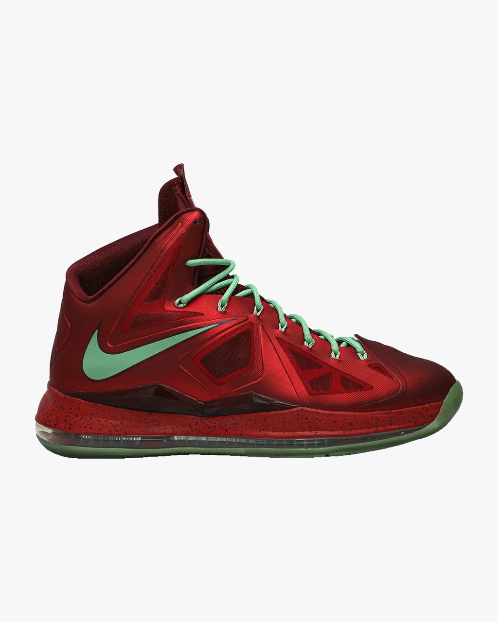 Lebron X Christmas   University Red/Tourmaline-Team Red
